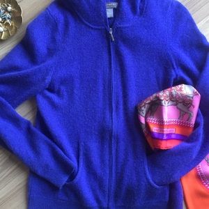 ❄️ Cashmere Zip Up Cardigan Like 🆕 SZ= XS/S